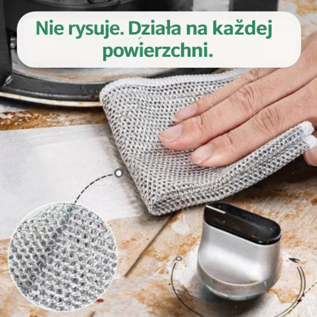 SoleaScrub™ – druciane ściereczki do skutecznego usuwania zabrudzeń (10 szt.)