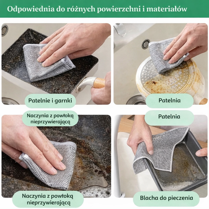 SoleaScrub™ – druciane ściereczki do skutecznego usuwania zabrudzeń (10 szt.)