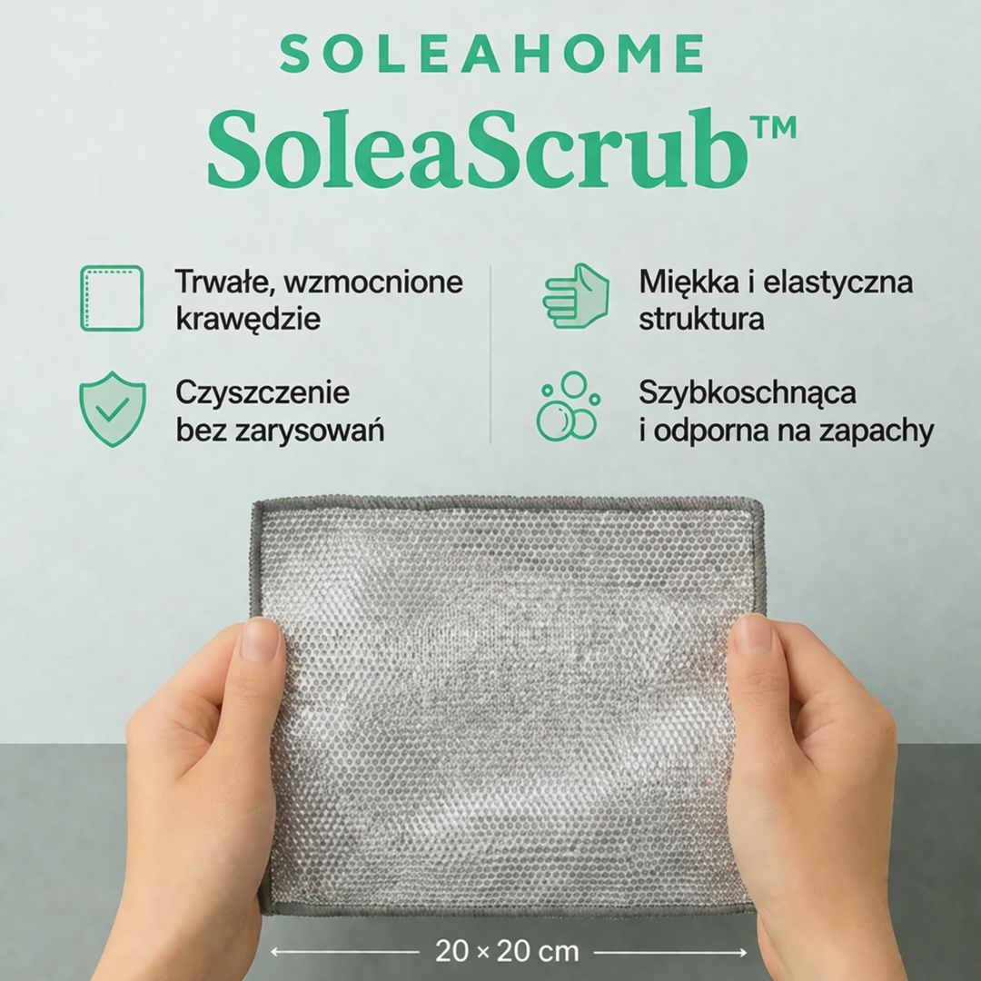 SoleaScrub™ – druciane ściereczki do skutecznego usuwania zabrudzeń (10 szt.)