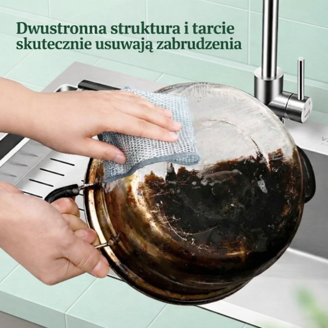 SoleaScrub™ – druciane ściereczki do skutecznego usuwania zabrudzeń (10 szt.)